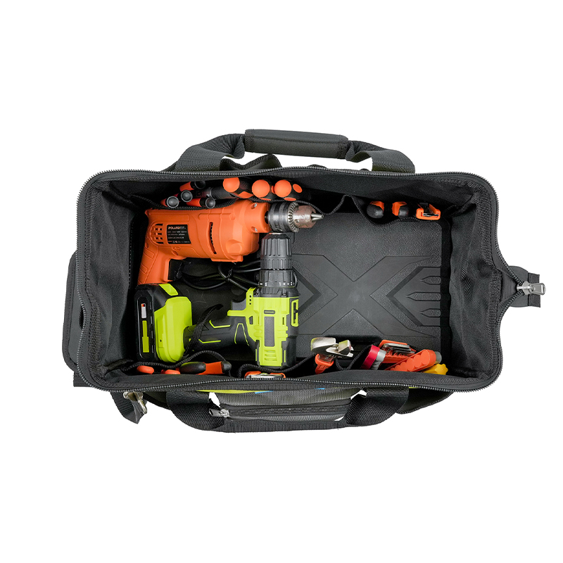 18-inch/20-inch Multi-Pocket Plastic Bottom Open Tool Bag
