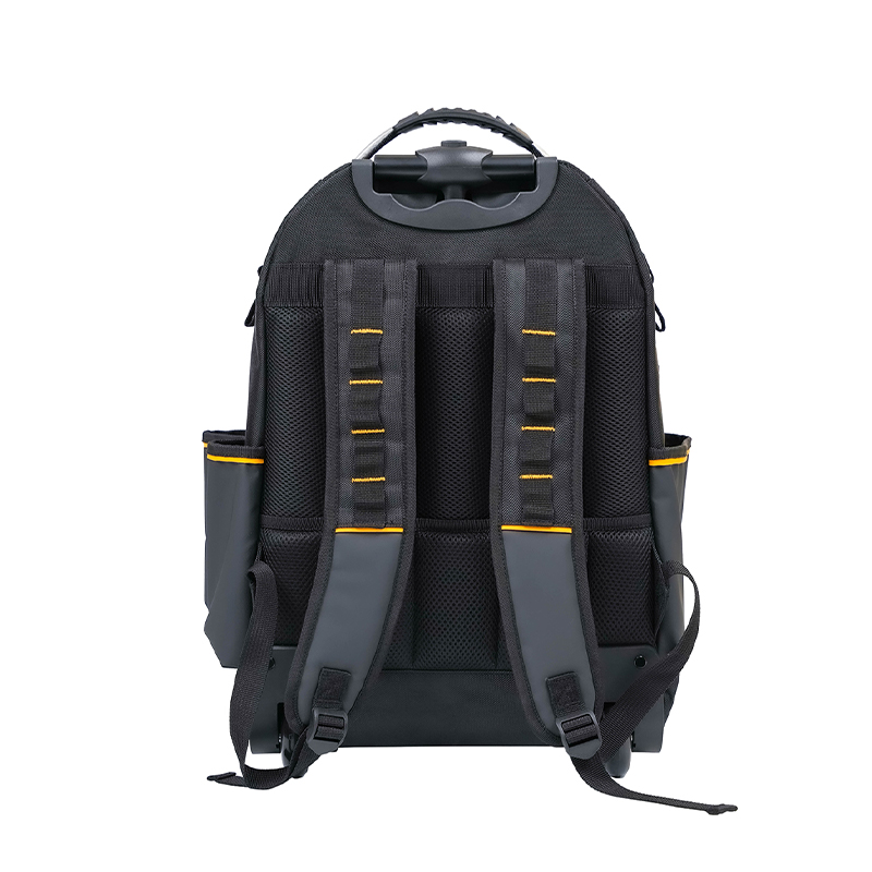 Waterproof plastic bottom trolley tool backpack
