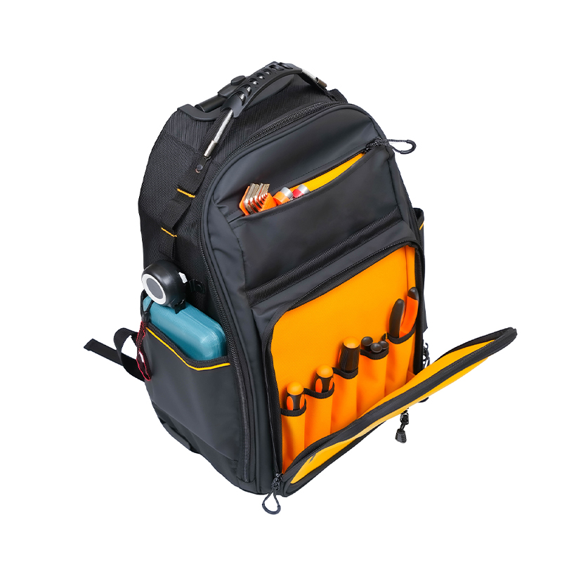 Waterproof plastic bottom trolley tool backpack