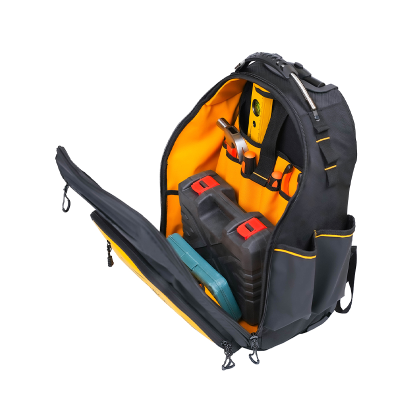 Waterproof plastic bottom trolley tool backpack