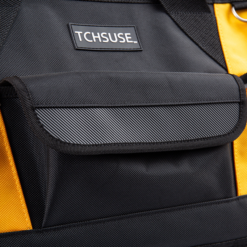 19-inch 1680D plastic bottom opening tool bag