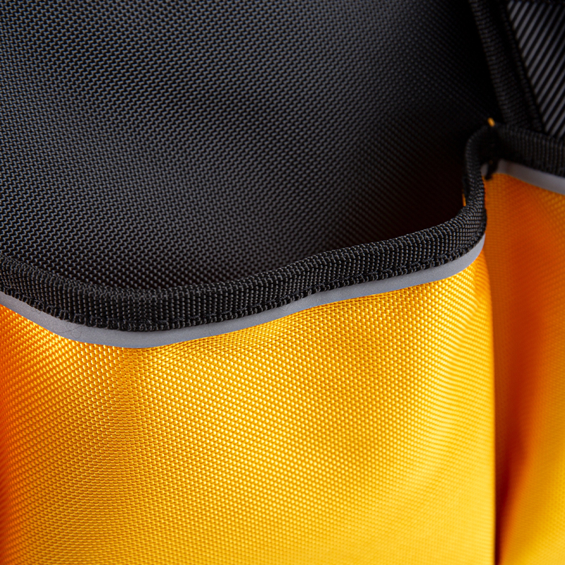 19-inch 1680D plastic bottom opening tool bag