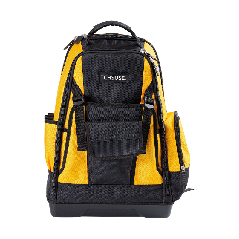 14-inch 1680D plastic bottom drawstring tool backpack