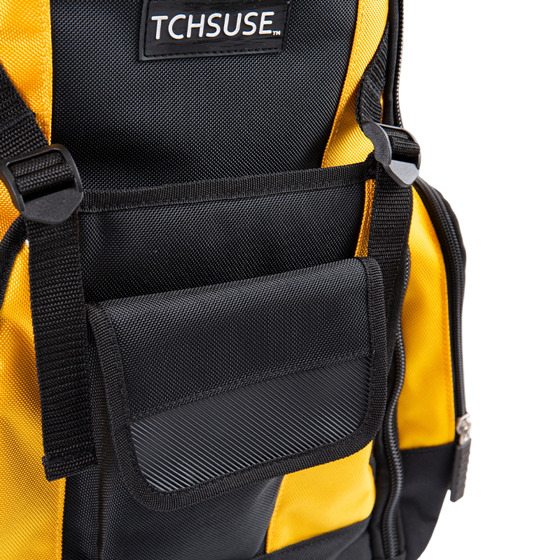 14-inch 1680D plastic bottom drawstring tool backpack