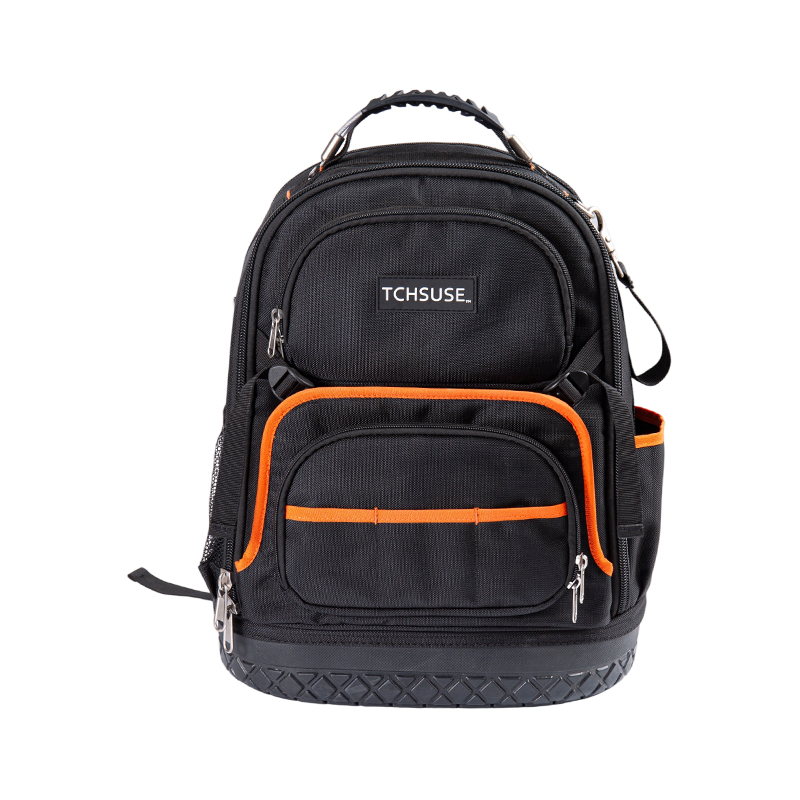 14-inch 600D plastic bottom industrial-grade tool backpack