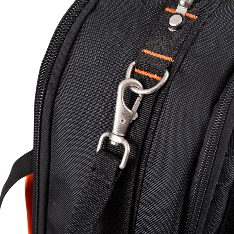14-inch 600D plastic bottom industrial-grade tool backpack